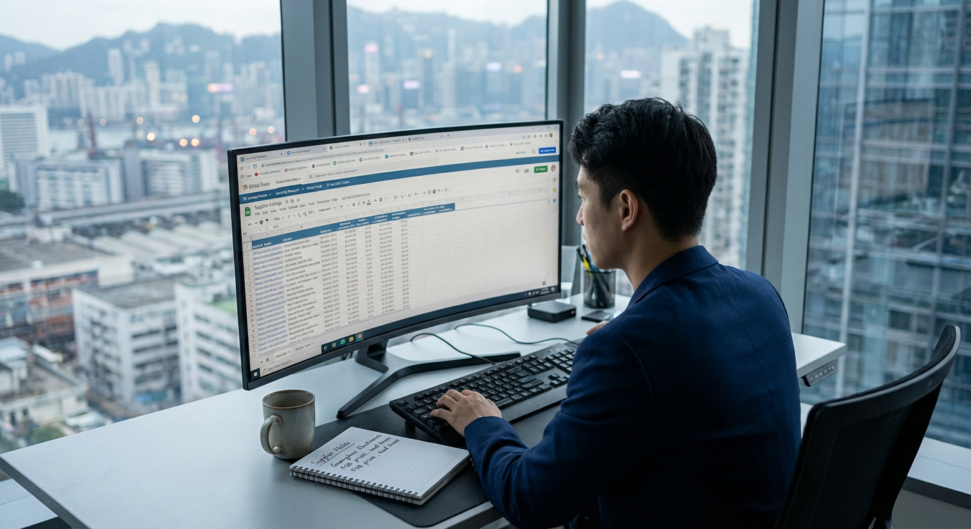 Comparison of Alibaba and Global Sources interfaces on laptop screens
