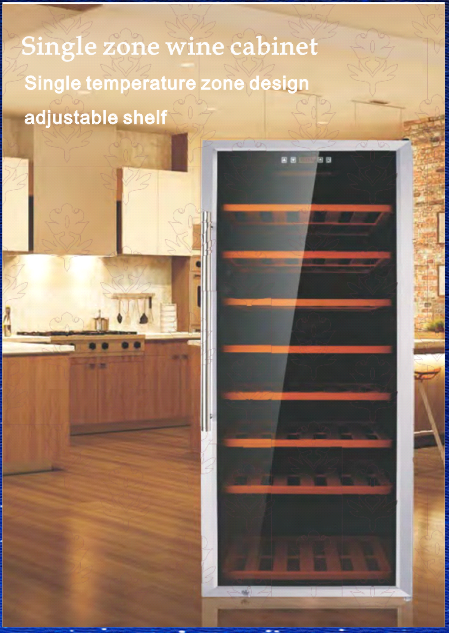 Single Zone Wine Refrigerator with Adjustable Shelves