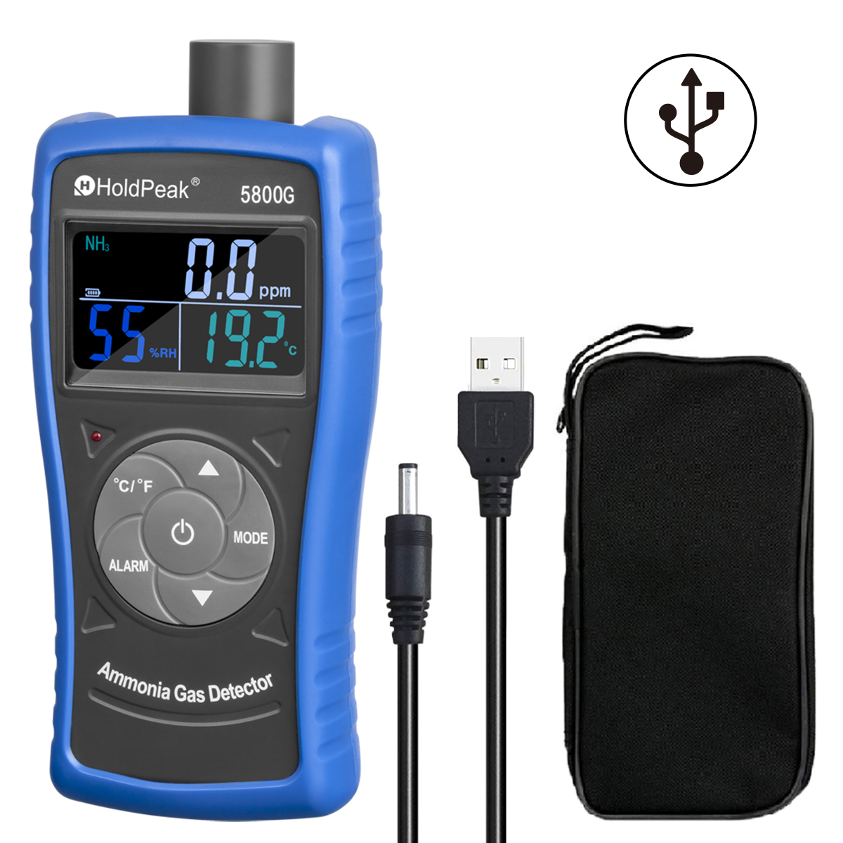 0-100ppm Measuring range Ammonia gas detector HP-5800G - Image 2