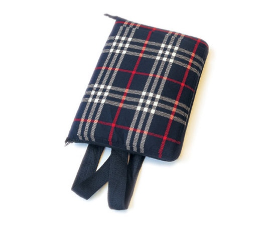 Plaid Padded Tablet Case with Straps