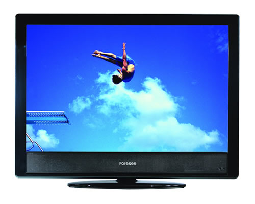 LCD Television with Integrated Speakers