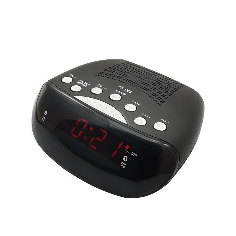 0.6 Inch Wake up and Buzzer Dual Alarm Clock AM FM PLL Radio With Snooze and Sleep Function - Image 2