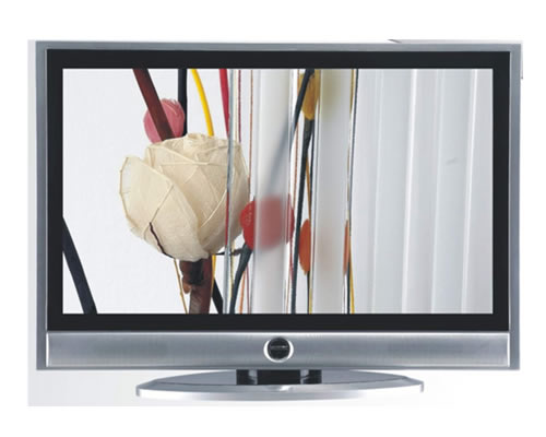 Sleek Silver Flat Screen Television