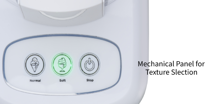 Mechanical control panel for texture selection