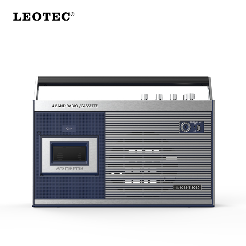 4-Band Radio Cassette Recorder with Condenser Microphone