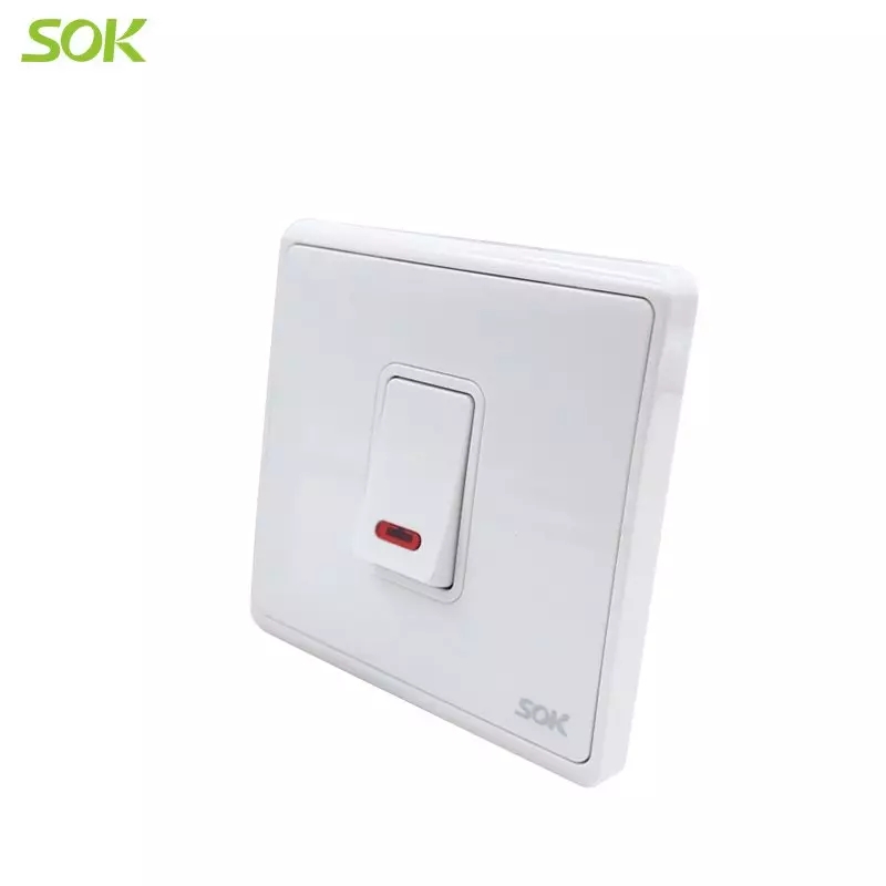 1 Gang 45A Double Pole Switch With Neon - Image 2