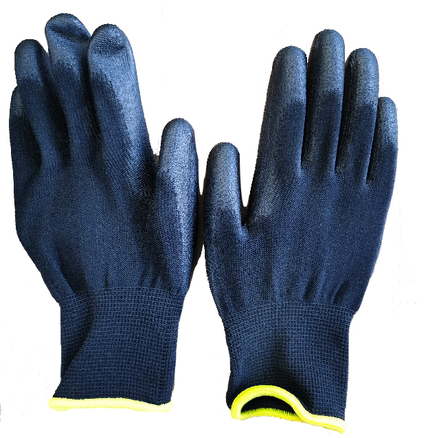 1 PAIR WORKING GLOVES-BLACK - Image 2