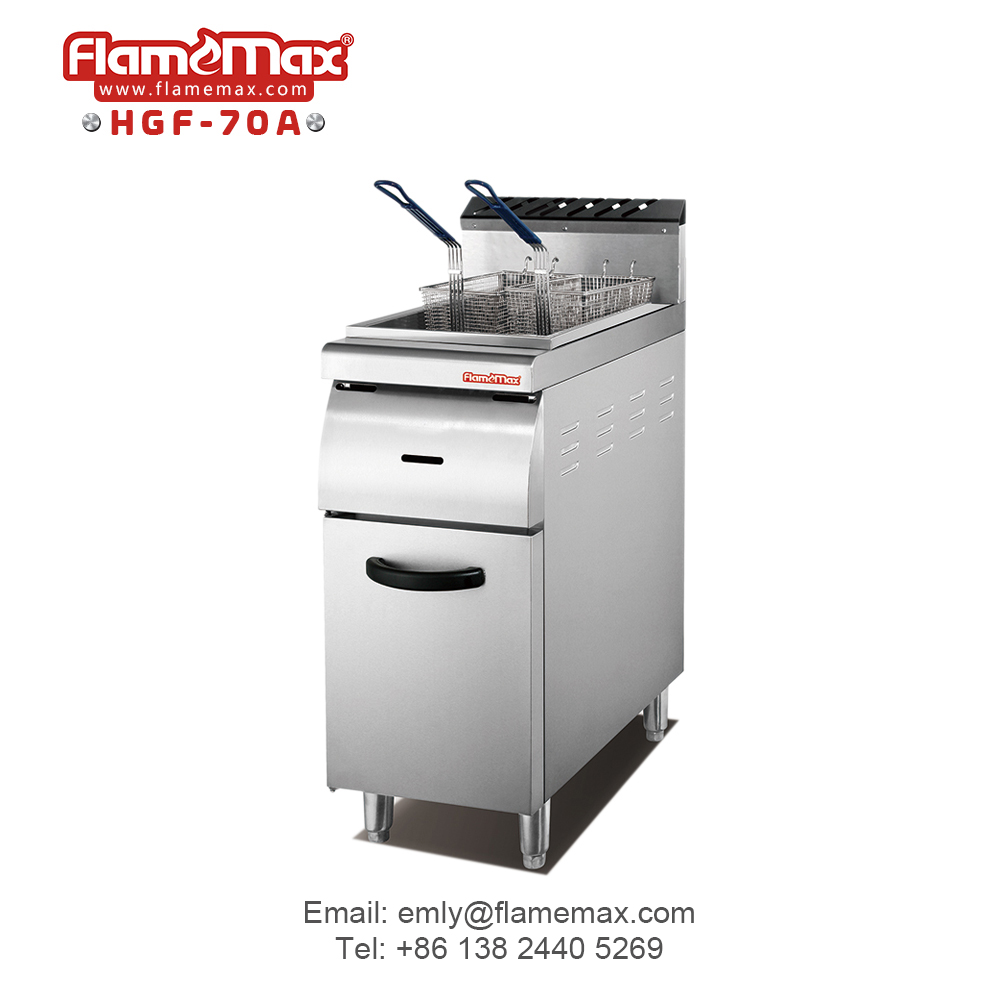 Dual Basket Gas Deep Fryer