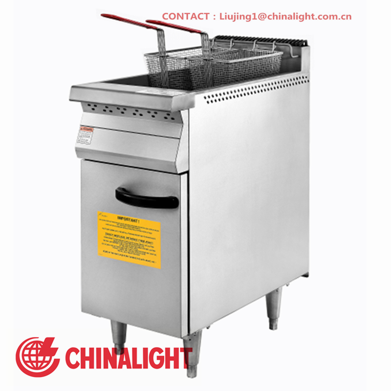 Dual Basket Commercial Gas Fryer