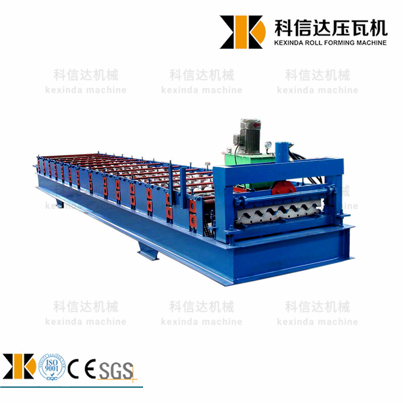 Side profile of the industrial metal panel machine