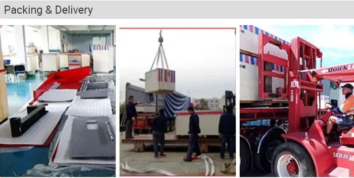 Machine packaging and delivery preparation