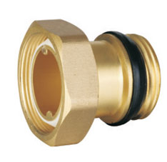 Brass Hose Adapter with Male and Female Threaded Ends