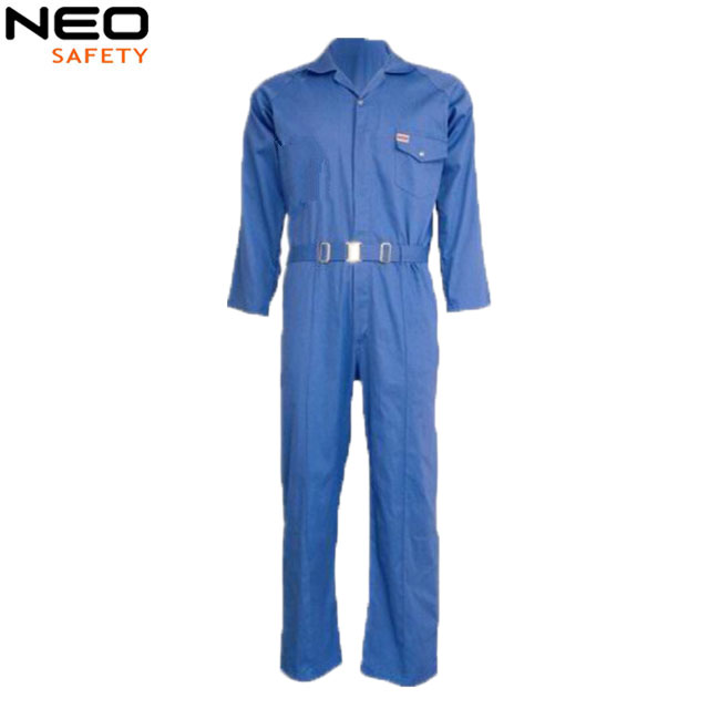 Petrol Blue Polyester Work Coverall