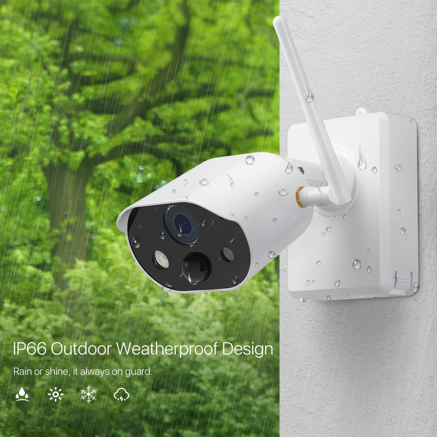 1080P 2-way audio sd card and cloud storage 100% wire-free battery powered security camera - Image 3