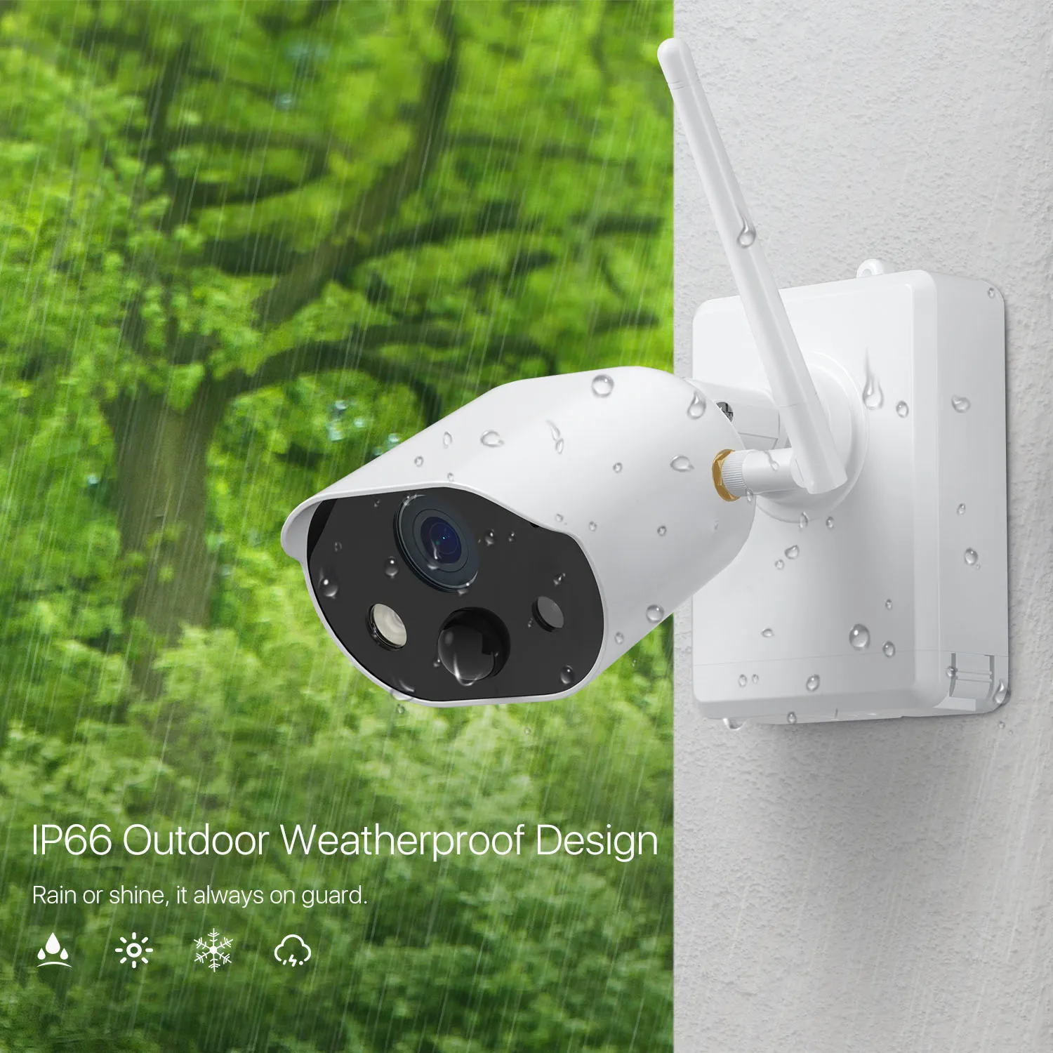 IP66 Weatherproof Outdoor Design