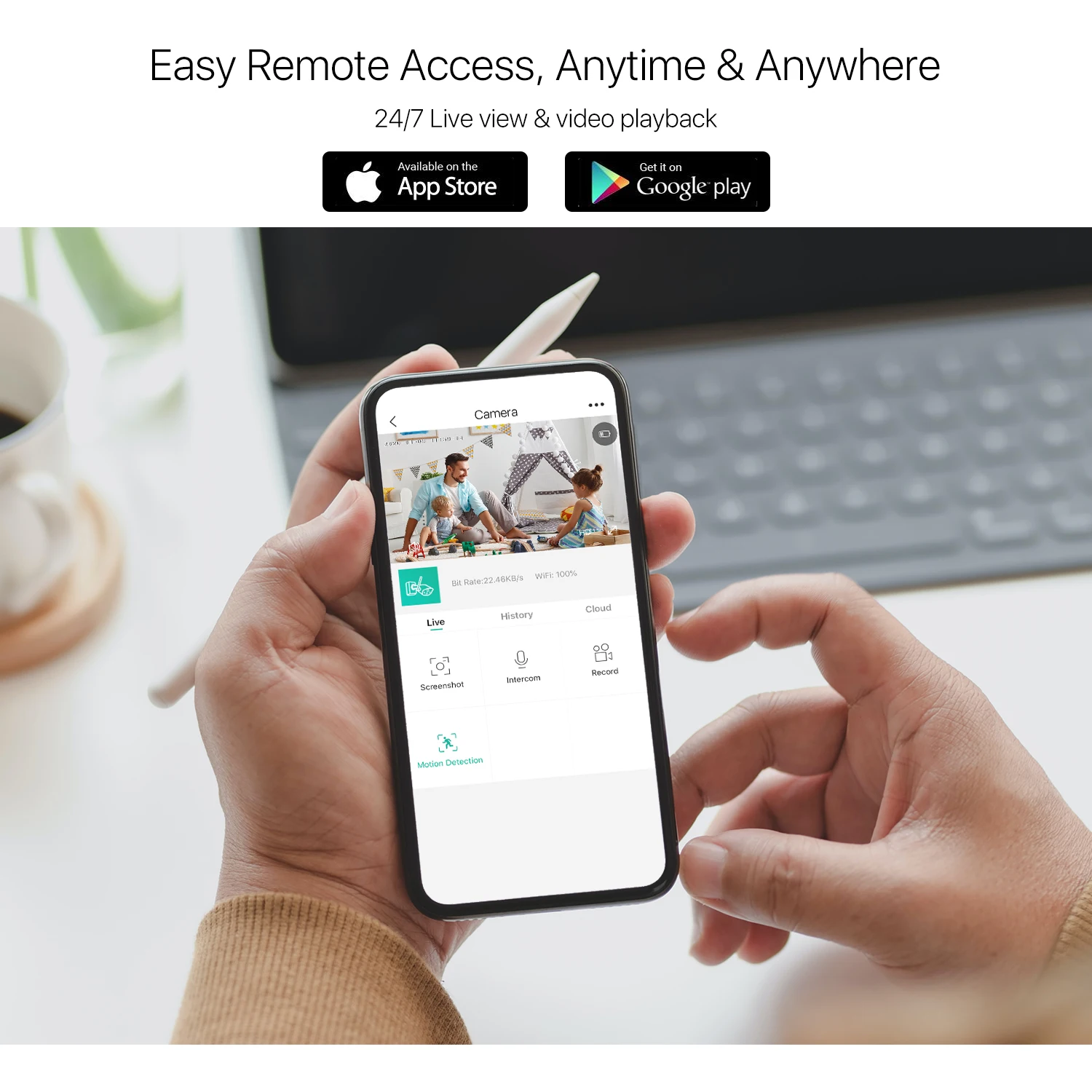 Mobile App Interface for Remote Access