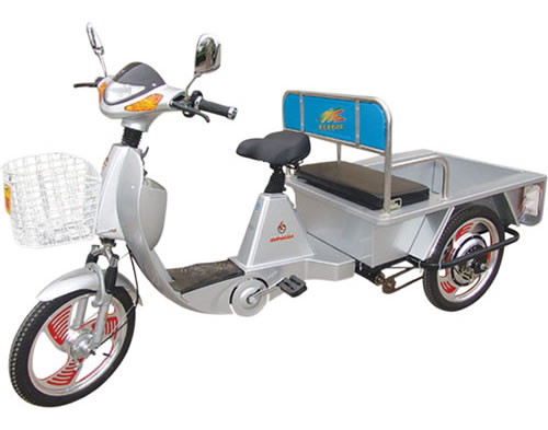 Electric Cargo Tricycle with Front Basket