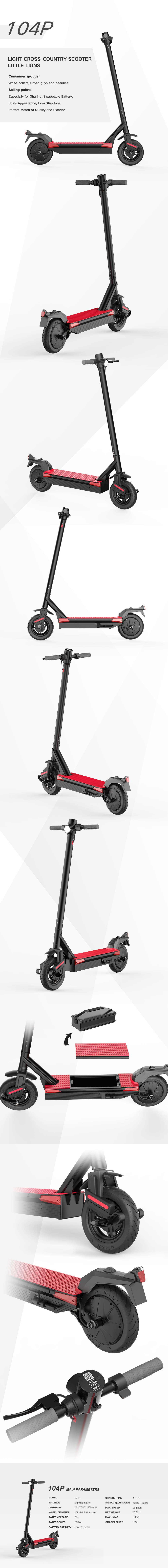 104P Light Cross-Country Scooter Overview