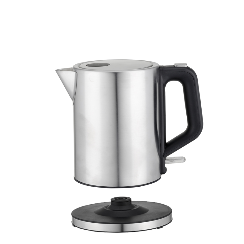1.0L Stainless Steel Electric Kettle on base
