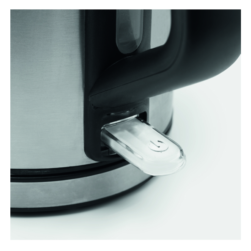 Kettle with water level indicator and power switch