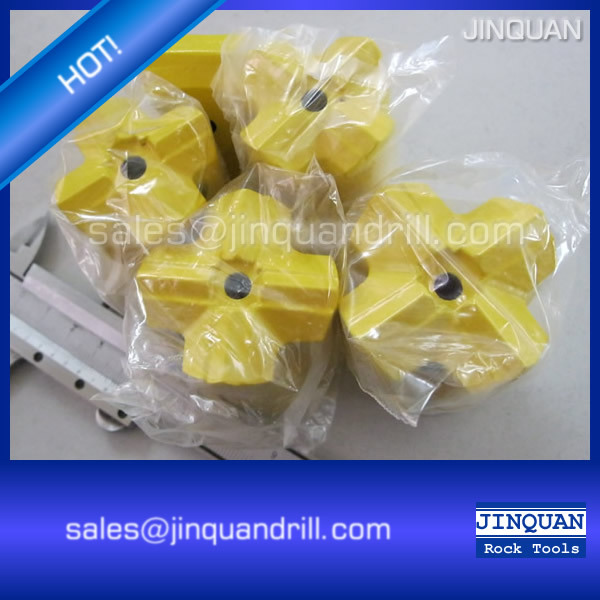11-degree taper cross drill bit for hard rock