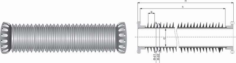 110kV/126kV Composite Hollow Insulator Technical Diagram