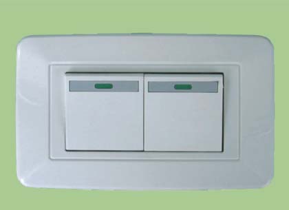 Double Gang Rocker Light Switch with Indicator