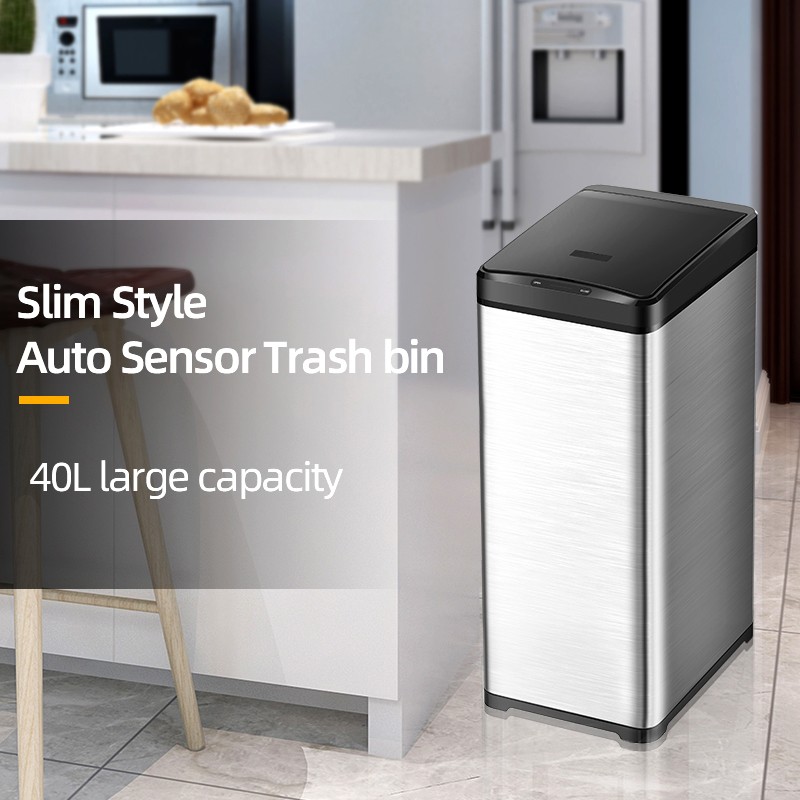 11gallon 42L waste garbage rubbish automatic sensor bin dustbin trash can - Image 2