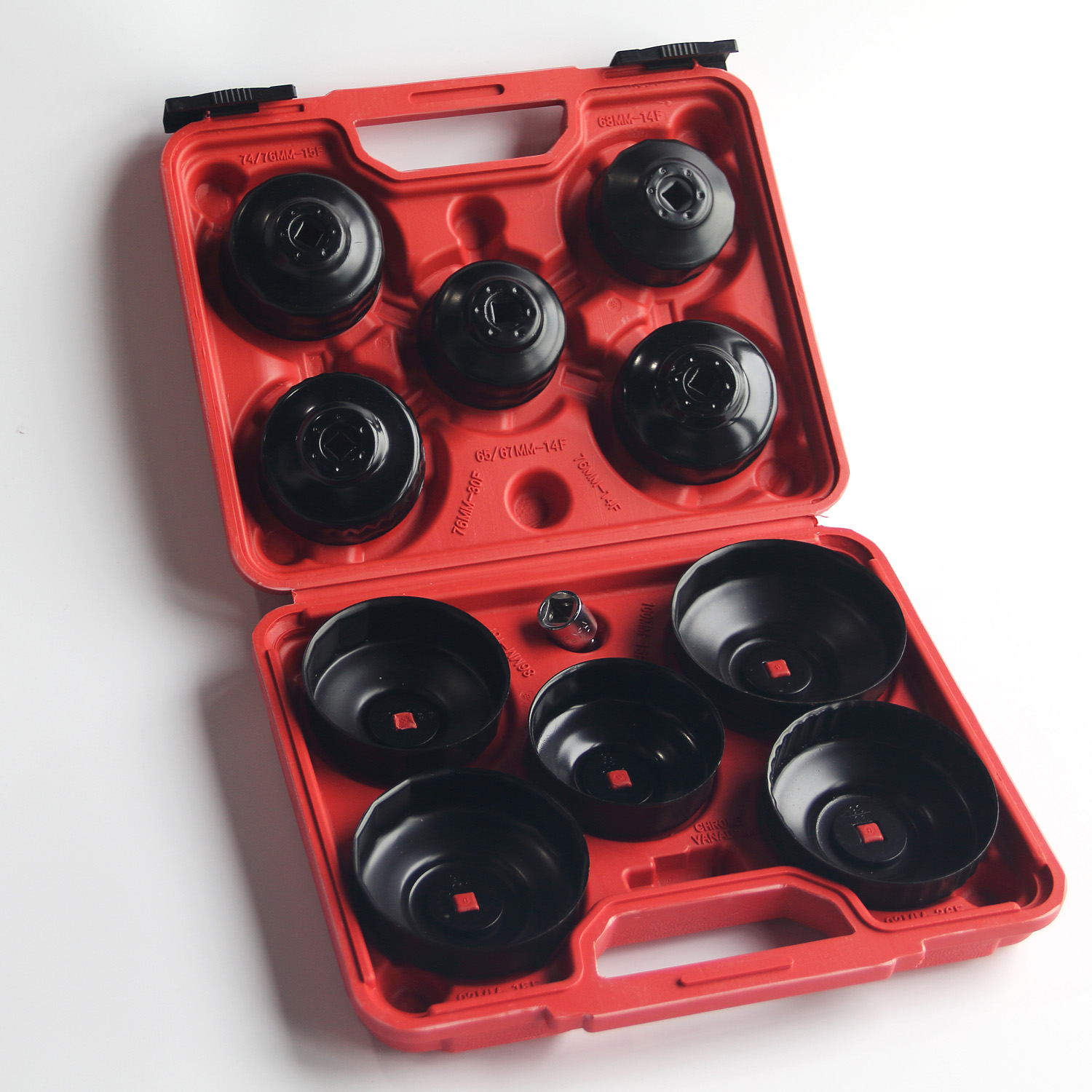 11-Piece Oil Filter Cap Wrench Set