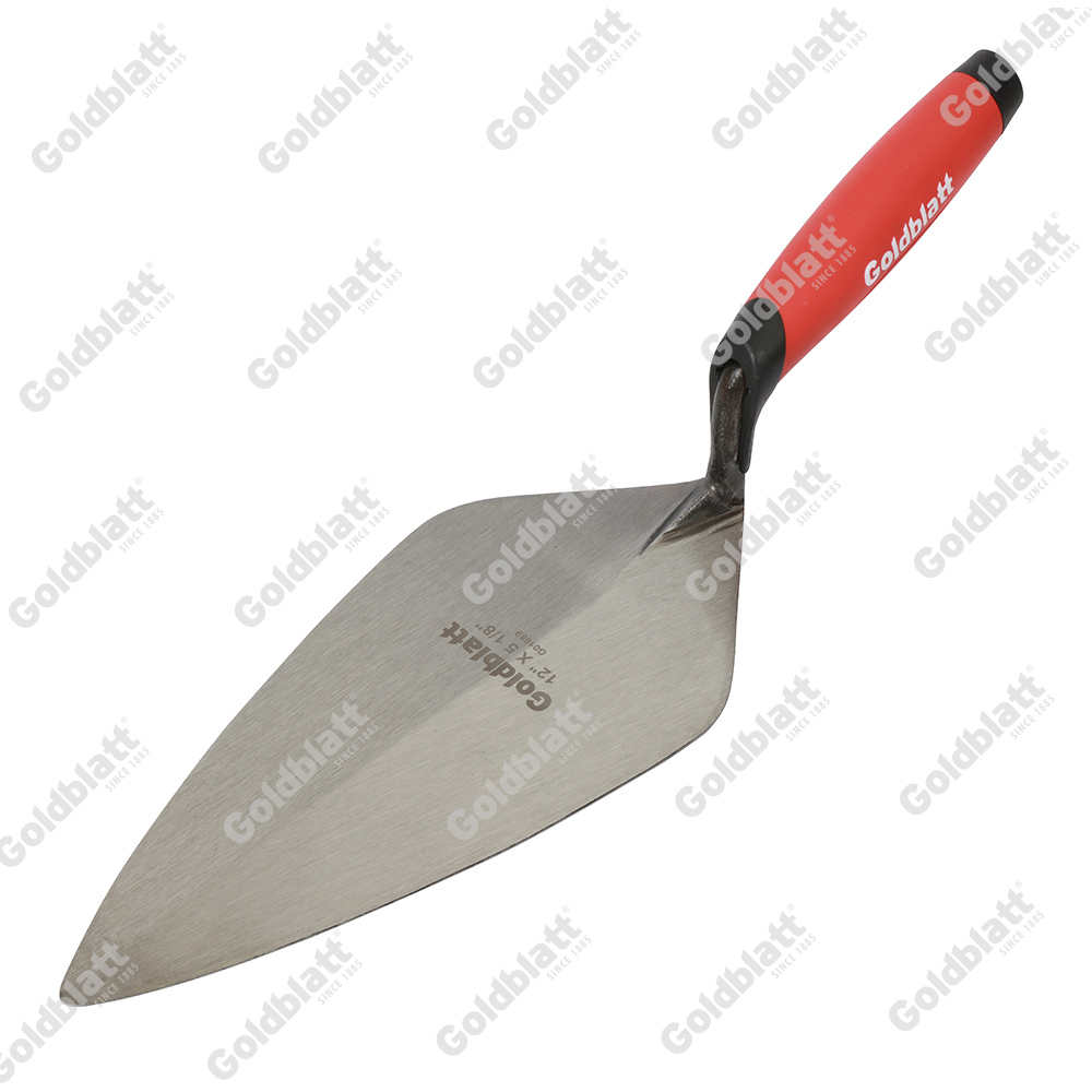 12-in x 5-1/8-in / 11-1/2-in x 5-in / 10-in x 4-5/8-in Pro London Brick Trowel - Image 2