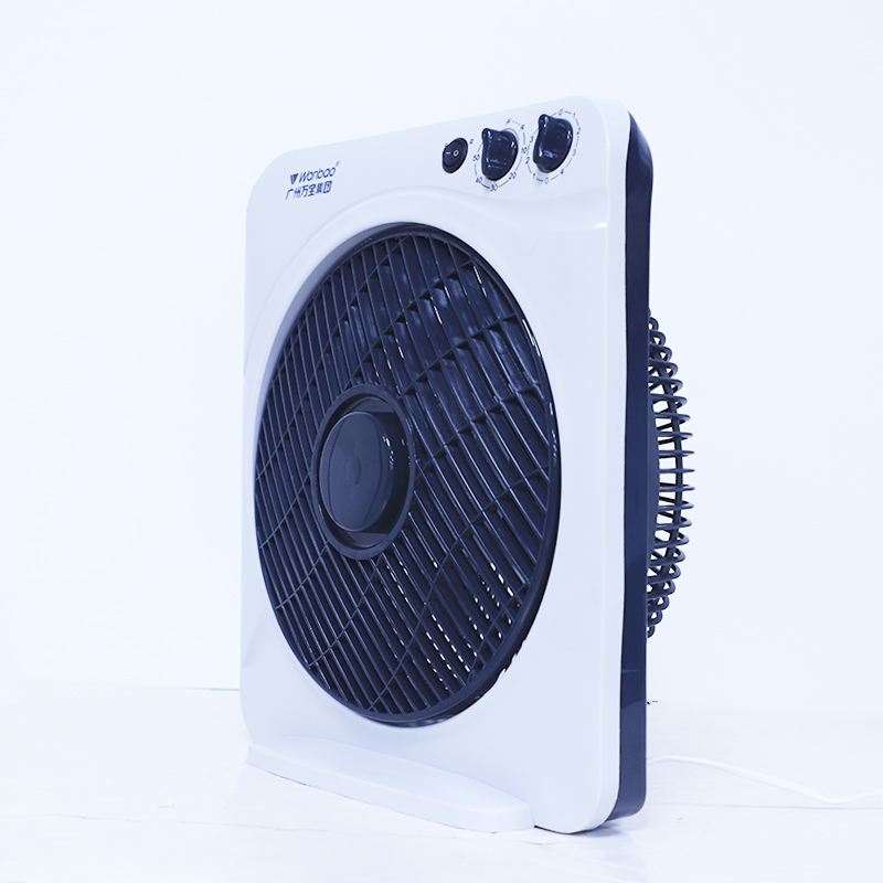 12-Inch Portable Box Fan with 4 Speed Settings