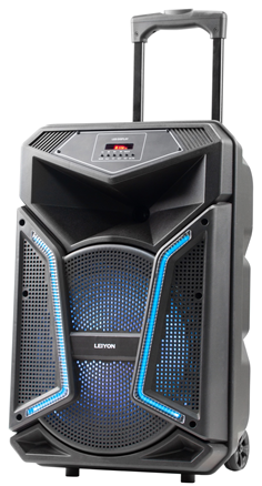 12-Inch Portable Bluetooth Speaker System with Trolley