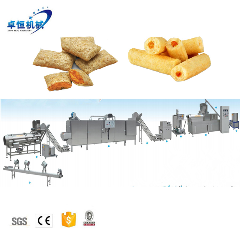 120-250kg/h core filled puff snack machine line - Image 2