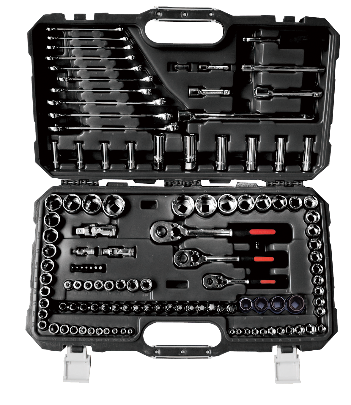 120 pcs 1/4" 3/8" 1/2" Dr. Socket Wrench Set - Image 2