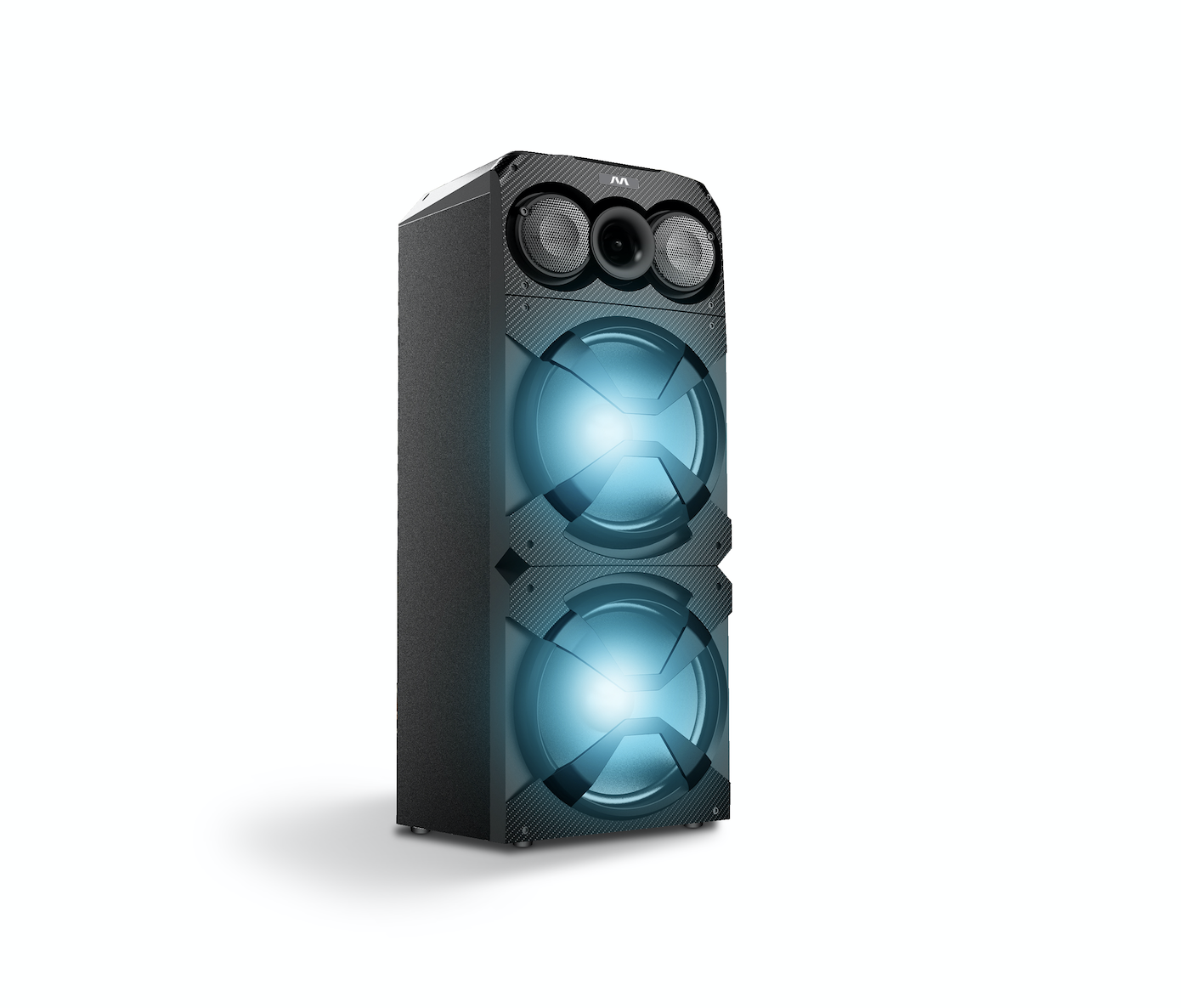 120W Portable Party Speaker with FM Radio and Wireless Mic Support