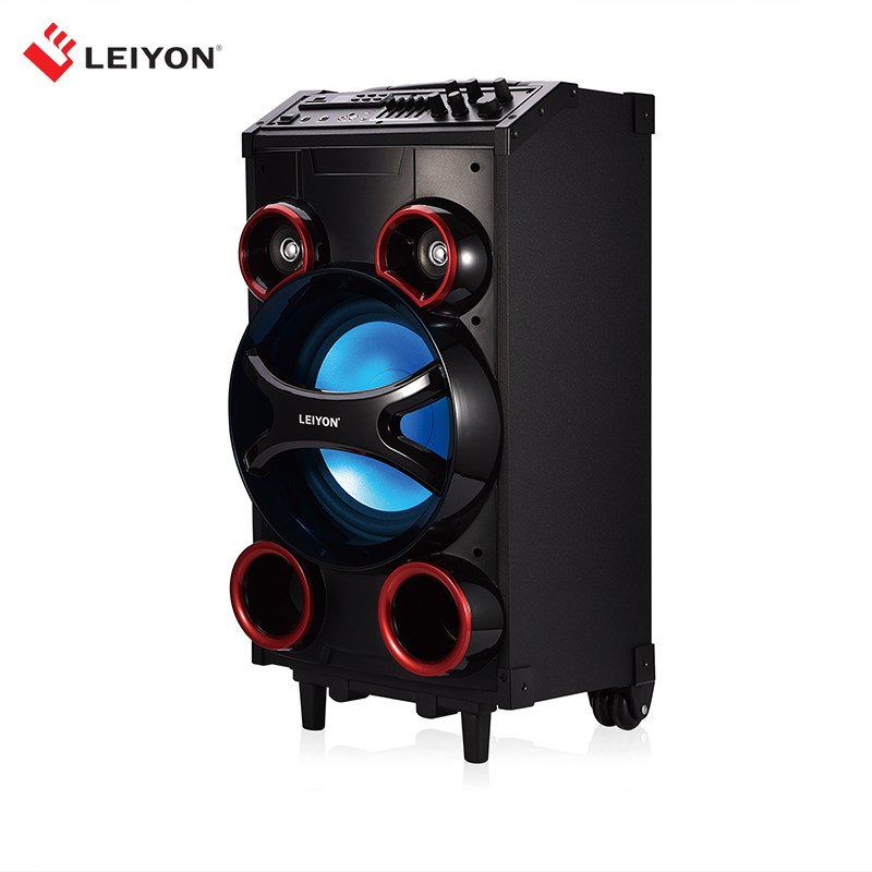 120W Portable trolley speaker with Karaoke portable speaker with usb port - Image 2