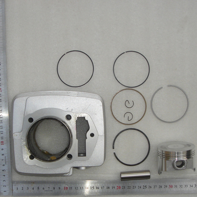 Motorcycle Engine Cylinder Head with Piston and Rings