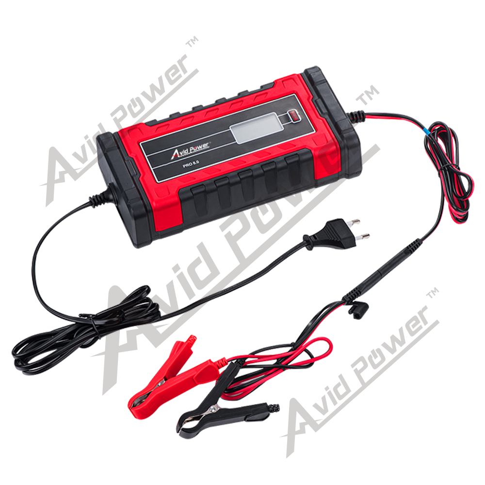12/24V Smart Battery Charger with LCD Screen