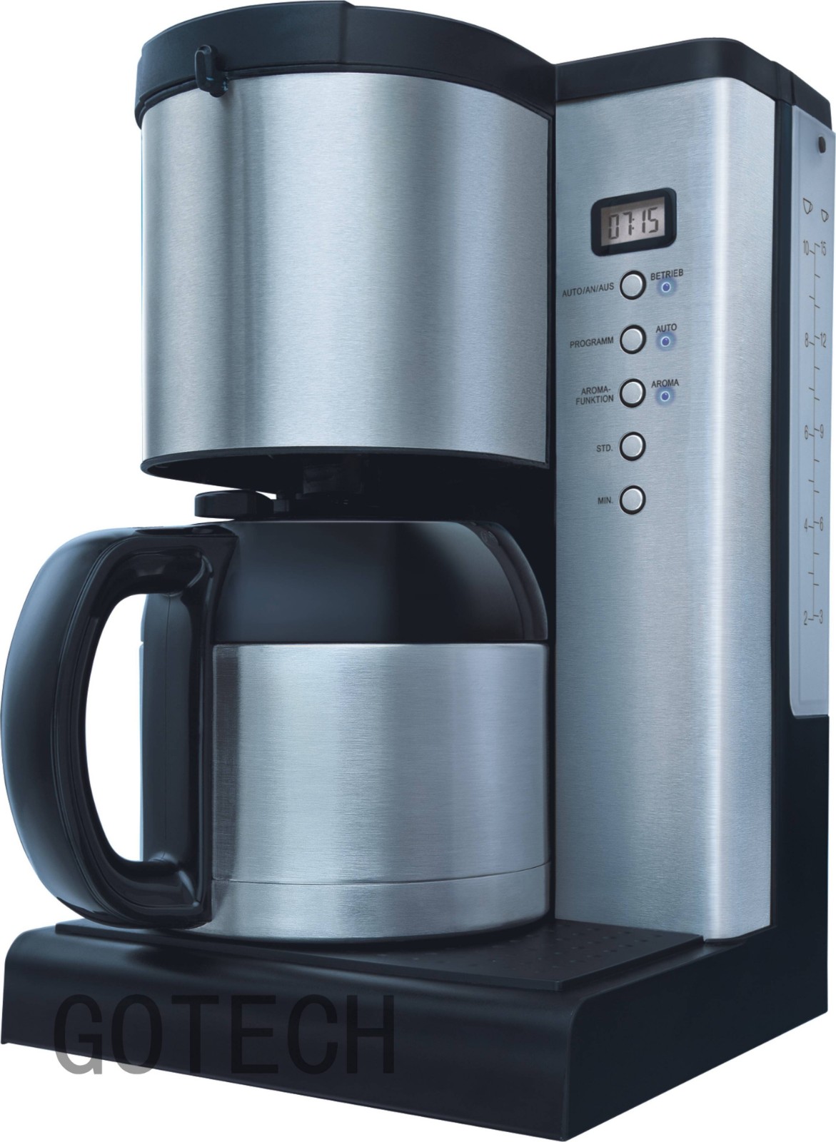 1.25L Electric Drip Coffee Maker with Vacuum Jar