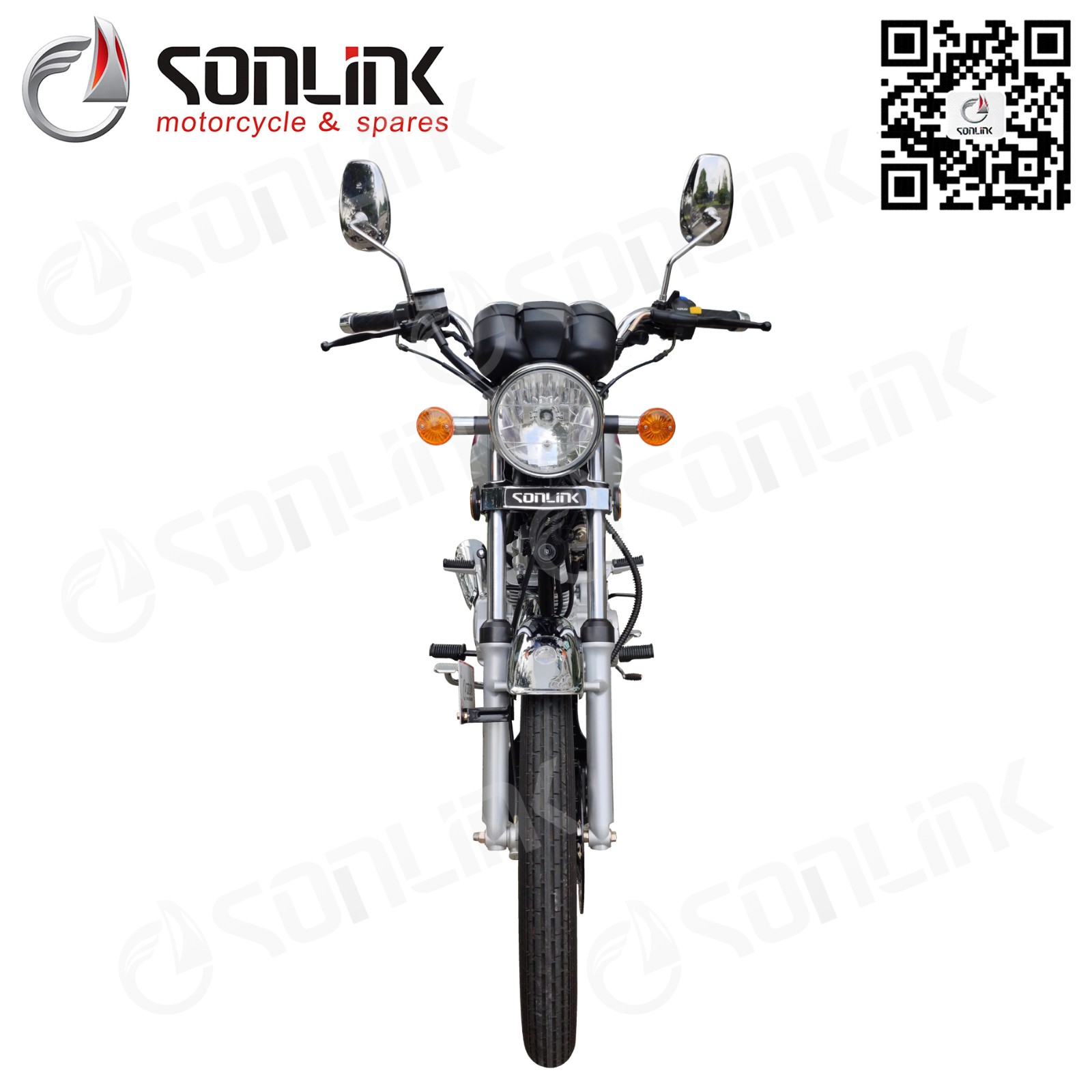 125cc/ 150cc/ 200cc GN alloy wheel round mirror Motorcycle - Image 2