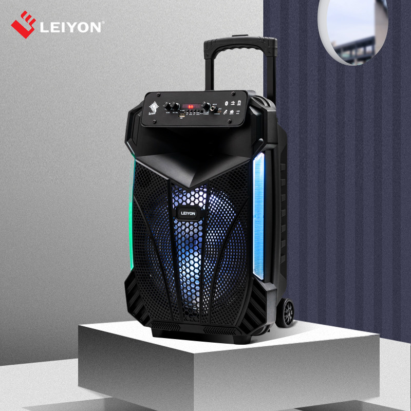 12inch Fashionable Waterproof Party Portable Rechargeable Blue tooth DJ Speaker Trolley - Image 2