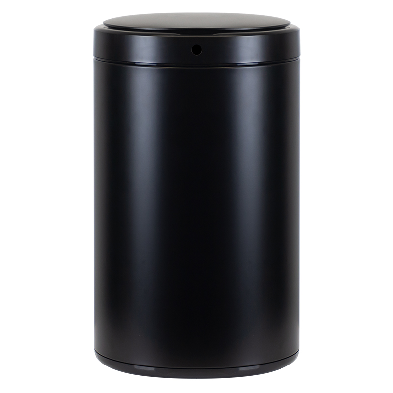 Black 12L automatic sensor trash can
