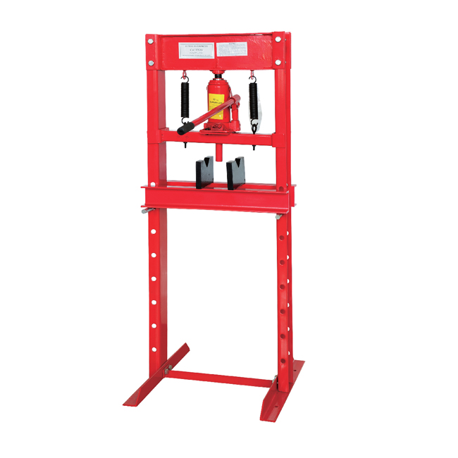 12T hydraulic shop press with bottle jack - Image 3