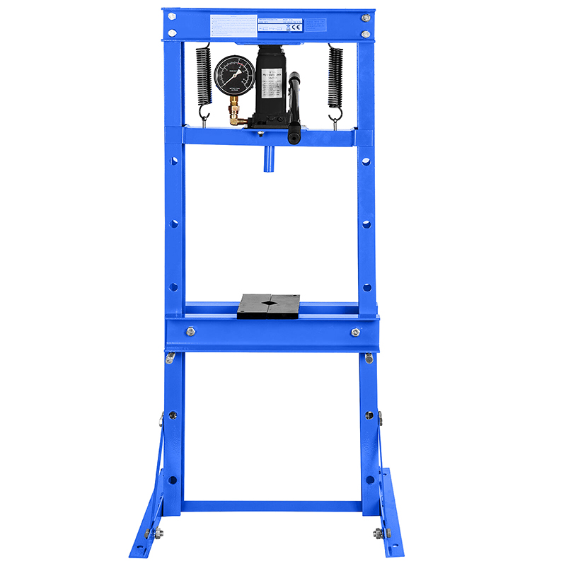 12-Ton Hydraulic Shop Press with Gauge