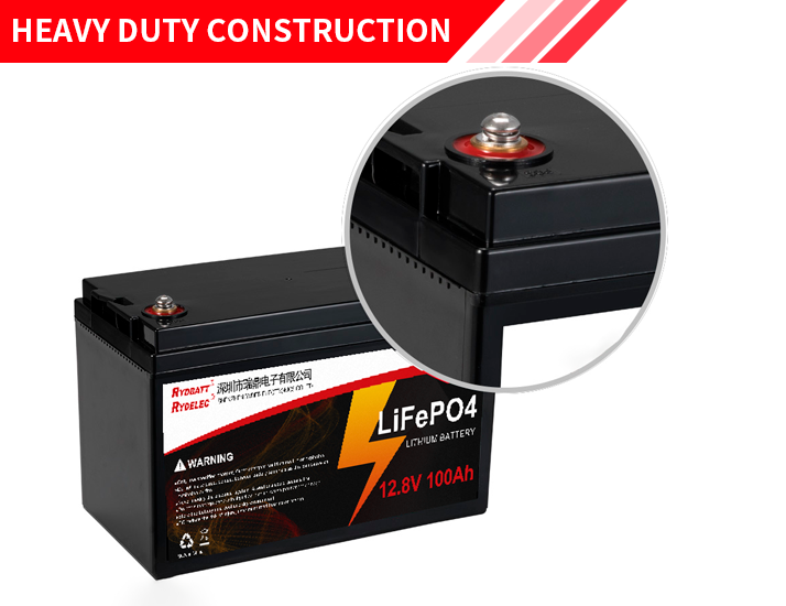 12V 100Ah LiFePO4 Lithium Battery Rechargeable 2000cycles Built In BMS - Image 3