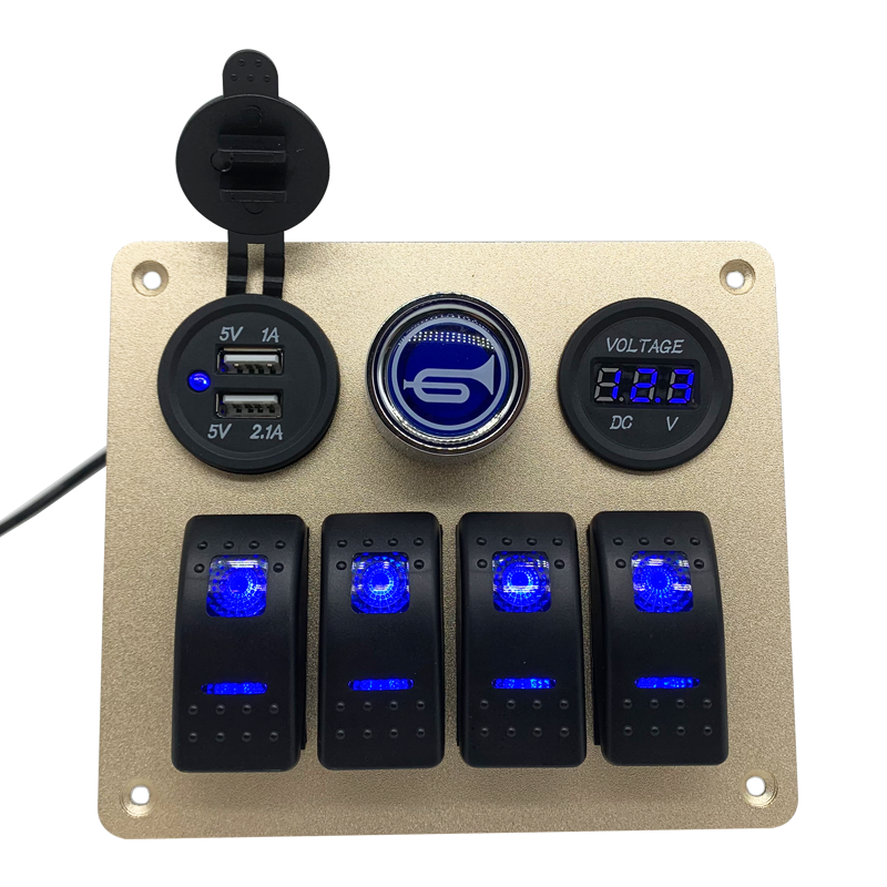 4-Gang Rocker Switch Panel Overview