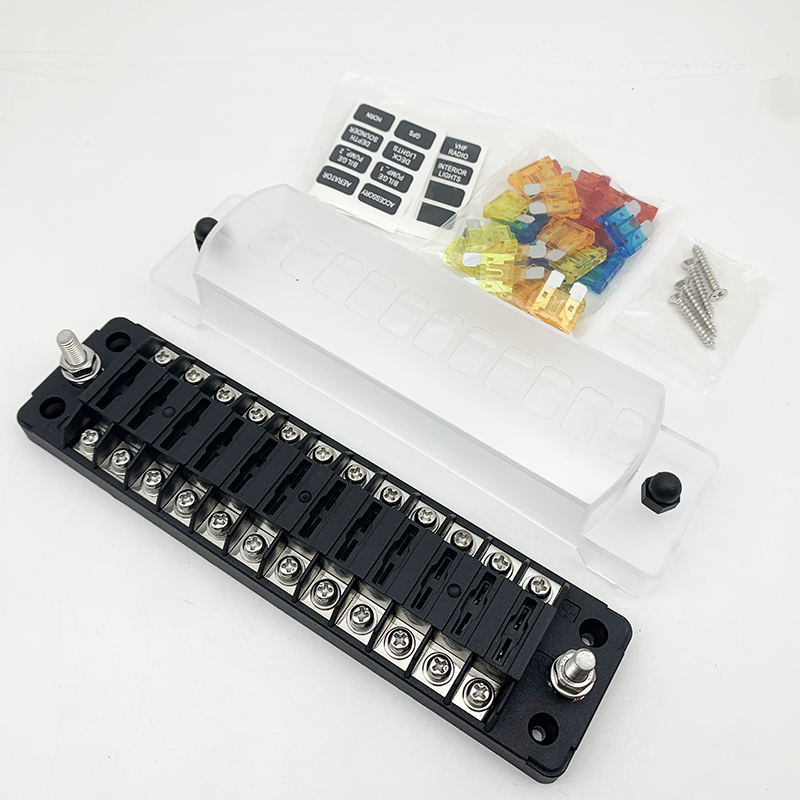 12-way fuse block with circuit labels