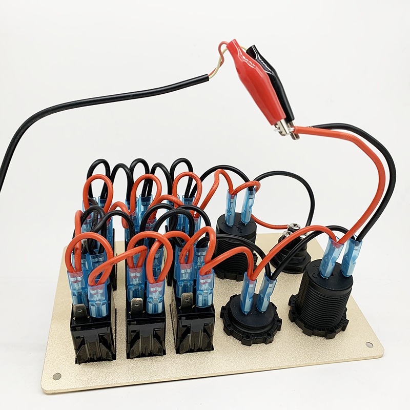 12V 6 Gang Marine Boat Rocker Switch Panel Waterproof RV Led Switch Panel for Boat Marine - Image 2