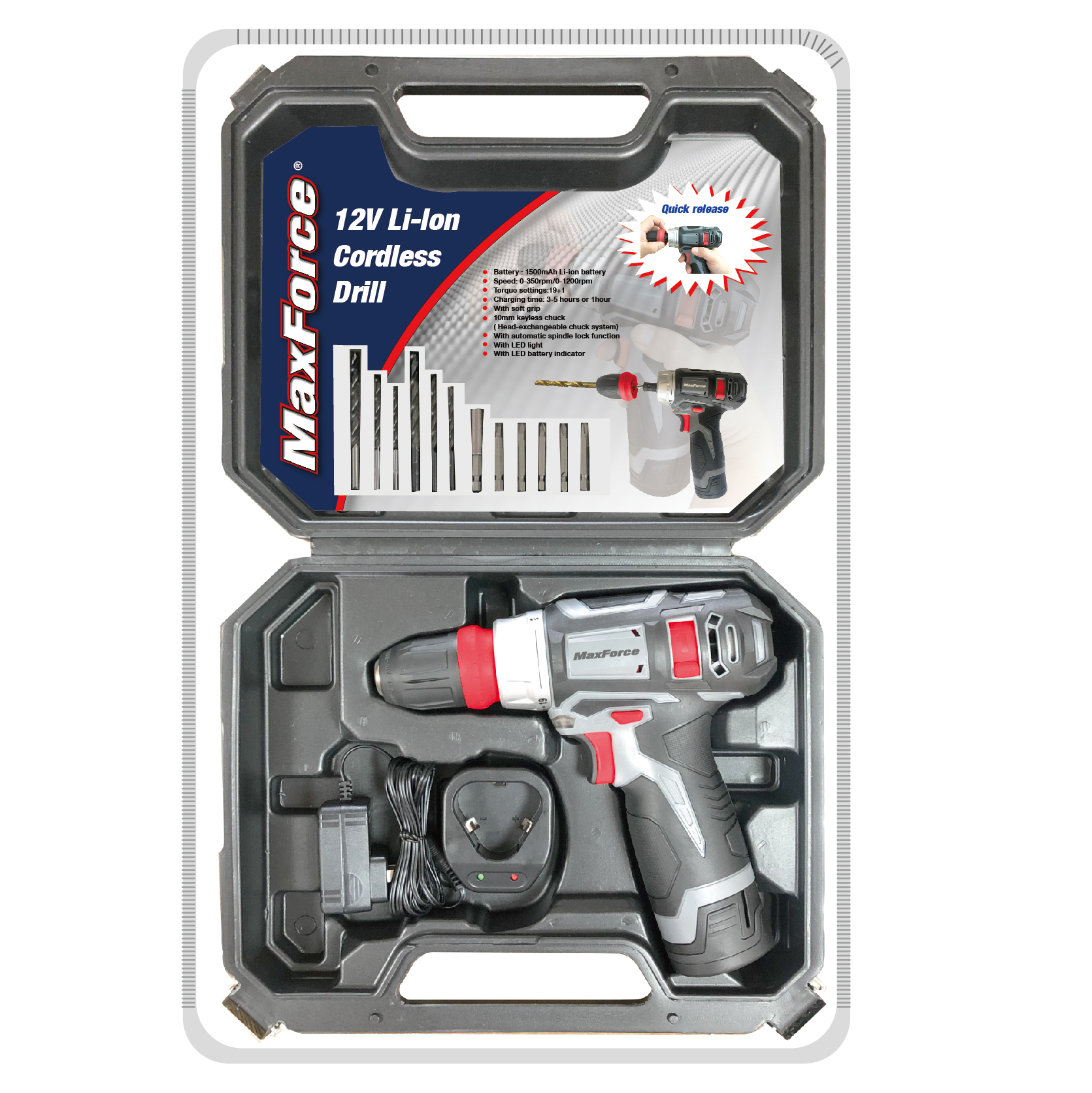 12V Cordless Drill Driver