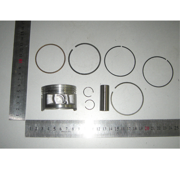 Piston Kit with Rings, Pin, and Circlips